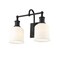 Z-Lite Bryant 2 Light Vanity, Matte Black & Matte Opal 733-2V-MB - alternate 1